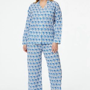 Roller Rabbit Blue Monkey Loungewear Set